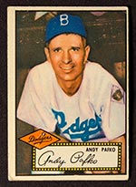1952 Topps #1 Andy Pafko Brooklyn Dodgers - Front