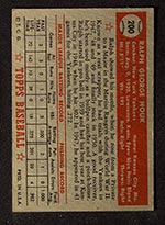 1952 Topps #200 Ralph Houk New York Yankees - Back