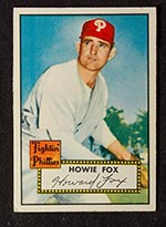 1952 Topps #209 Howie Fox Philadelphia Phillies - Front
