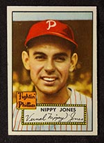 1952 Topps #213 Nippy Jones Philadelphia Phillies - Front