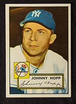 1952 Topps #214 Johnny Hopp New York Yankees - Front