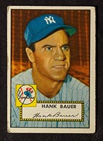 1952 Topps #215 Hank Bauer New York Yankees - Front