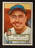 1952 Topps #217 George Stirnweiss Cleveland Indians - Front