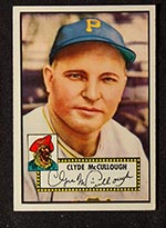 1952 Topps #218 Clyde McCullough Pittsburgh Pirates - Front