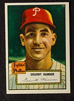 1952 Topps #221 Granny Hamner Philadelphia Phillies - Front