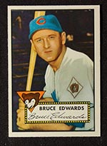 1952 Topps #224 Bruce Edwards Chicago Cubs - Front