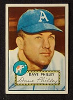 1952 Topps #226 Dave Philley Philadelphia Athletics - Front
