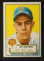 1952 Topps #238 Art Houtteman Detroit Tigers - Front
