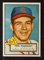 1952 Topps #242 Tom Poholsky St. Louis Cardinals - Front