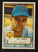 1952 Topps #244 Vic Wertz Detroit Tigers - Front
