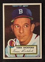 1952 Topps #252 Vern Bickford Boston Braves - Front