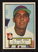 1952 Topps #257 Bobby Avila Cleveland Indians - Front