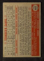 1952 Topps #259 Bob Addis Chicago Cubs - Back