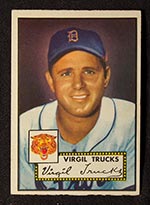 1952 Topps #262 Virgil Trucks Detroit Tigers - Front