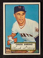 1952 Topps #265 Chuck Diering New York Giants - Front