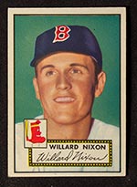 1952 Topps #269 Willard Nixon Boston Red Sox - Front