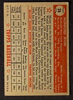 1952 Topps #26 Monty Irvin New York Giants - Red Back