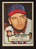 1952 Topps #272 Mike Garcia Cleveland Indians - Front