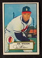 1952 Topps #276 Jim Wilson Boston Braves - Front
