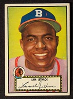 1952 Topps #27 Sam Jethroe Boston Braves - Front