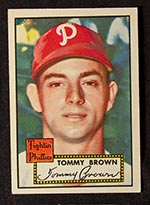 1952 Topps #281 Tommy Brown Philadelphia Phillies - Front