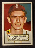 1952 Topps #285 Cliff Fannin St. Louis Browns - Front