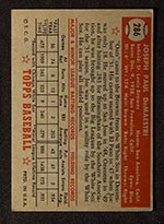 1952 Topps #286 Joe DeMaestri St. Louis Browns - Back