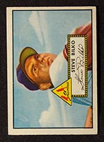 1952 Topps #287 Steve Bilko St. Louis Cardinals - Front