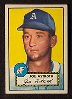 1952 Topps #290 Joe Astroth Philadelphia Athletics - Front