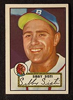 1952 Topps #293 Sibby Sisti Boston Braves - Front