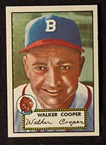 1952 Topps #294 Walker Cooper Boston Braves - Front