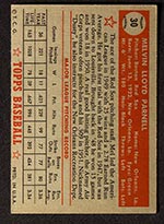 1952 Topps #30 Mel Parnell Boston Red Sox - Red Back