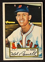 1952 Topps #30 Mel Parnell Boston Red Sox - Front