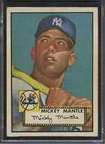 1952 Topps #311 Mickey Mantle (Type II) New York Yankees - Front
