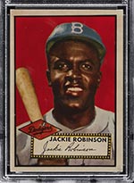 1952 Topps #312 Jackie Robinson Brooklyn Dodgers - Front