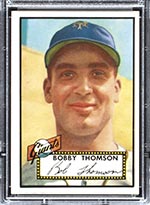 1952 Topps #313 Bobby Thomson New York Giants - Front