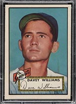 1952 Topps #316 Davey Williams New York Giants - Front