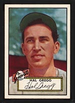 1952 Topps #318 Hal Gregg New York Giants - Front