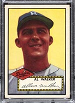 1952 Topps #319 Al Walker Brooklyn Dodgers - Front