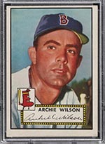 1952 Topps #327 Archie Wilson Boston Red Sox - Front