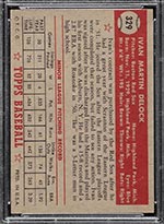 1952 Topps #329 Ivan Delock Boston Red Sox - Back