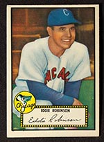 1952 Topps #32 Eddie Robinson Chicago White Sox - Front