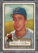 1952 Topps #332 Tony Bartirome Pittsburgh Pirates - Front