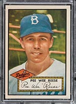 1952 Topps #333 Pee Wee Reese Brooklyn Dodgers - Front