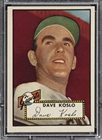 1952 Topps #336 Dave Koslo New York Giants - Front