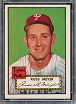 1952 Topps #339 Russ Meyer Philadelphia Phillies - Front