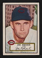 1952 Topps #347 Joe Adcock Cincinnati Reds - Front