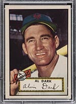 1952 Topps #351 Al Dark New York Giants - Front