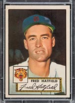 1952 Topps #354 Fred Hatfield Detroit Tigers - Front