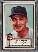 1952 Topps #363 Dick Rozek Cleveland Indians - Front